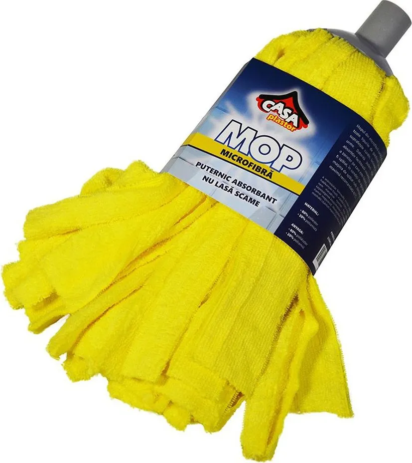 Mop microfibra, galben