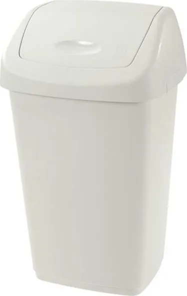 Cos pentru gunoi, Aurora, 25 l, capac batant, 25 l, crem