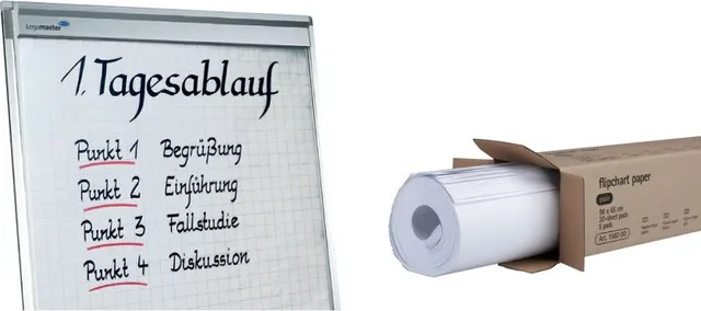 Hartie flipchart Legamaster, 100x65 cm, alb, 5 topuri/cutie
