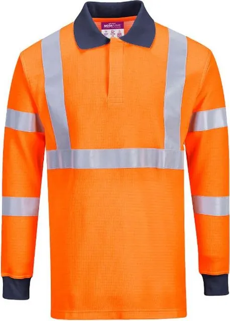 Tricou polo Portwest ignifug portocaliu marimea L