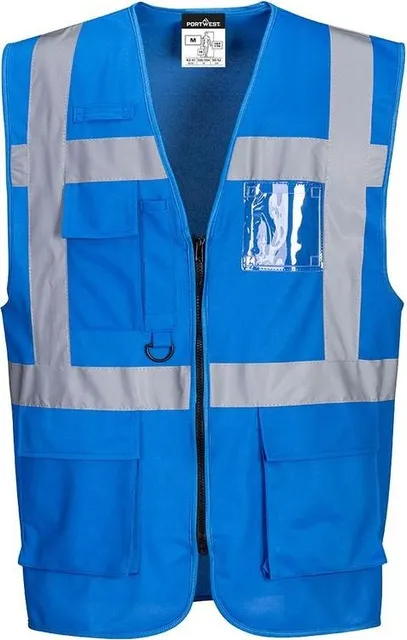 Vesta reflectorizanta Portwest Iona Executive F476, albastru royal, marime M (PW476002buc)
