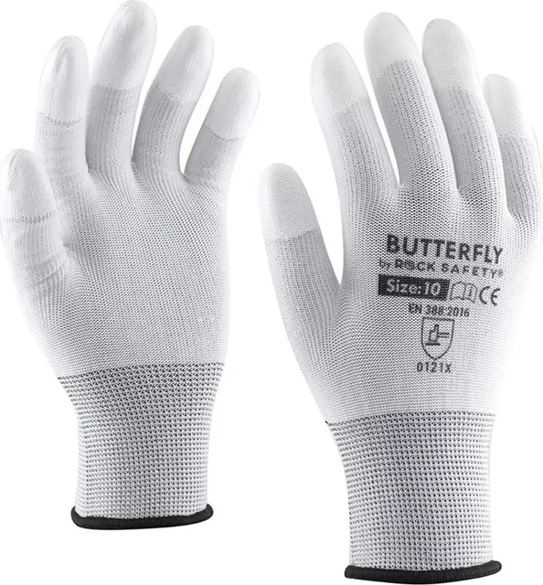 Manusi Rock Safety Butterfly poliester, imersate, marimea 6/S