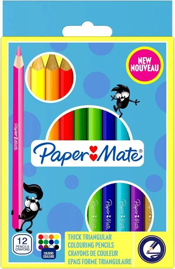 Set creioane colorate Papermate
