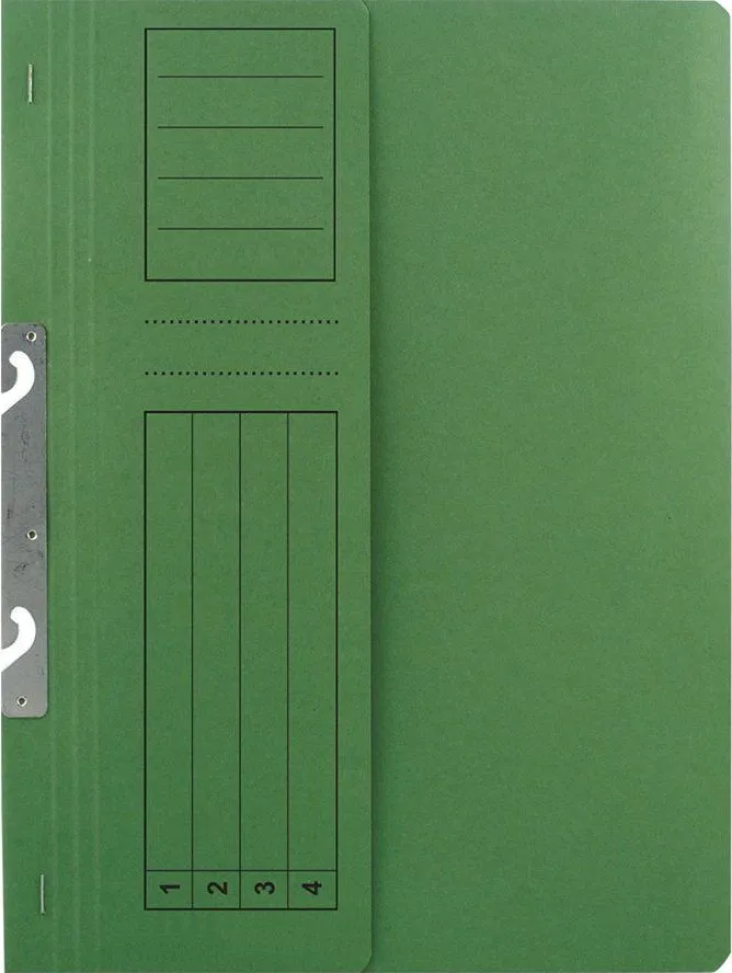 Dosar incopciat 1/2 Basic, carton, vernil, 10 bucati/set