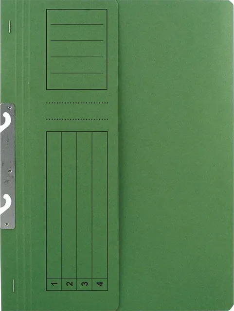 Dosar incopciat 1/2 Basic, carton, vernil, 10 bucati/set