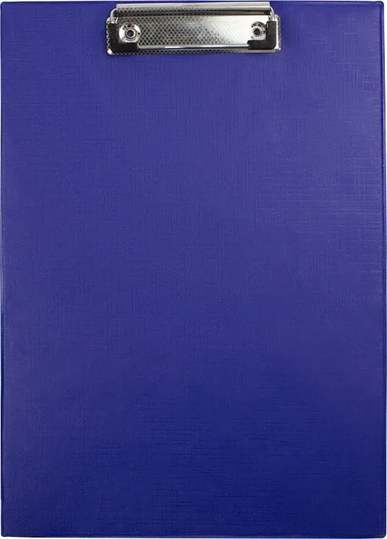 Clipboard carton plastifiat simplu, A4, albastru