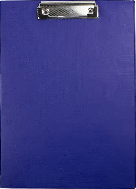 Clipboard carton plastifiat simplu, A4, albastru