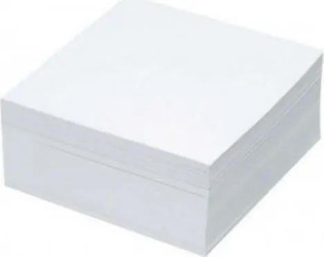 Rezerva cub hartie Basic, alb, 400 file, 85 x 85 mm
