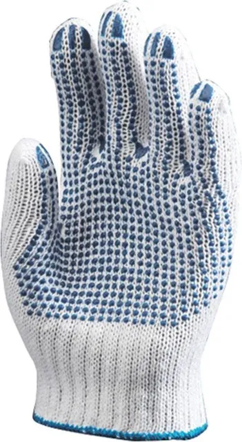 Manusi protectie din bumbac, Sacla 4349, insertii PVC, marimea 9