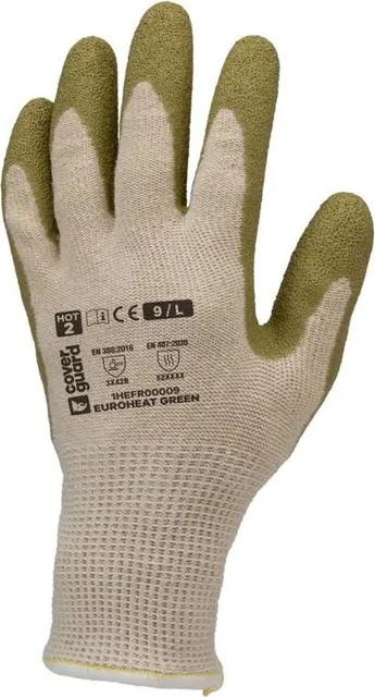 Manusi antitermice Coverguard Euroheat Green, latex, marime 11, verde
