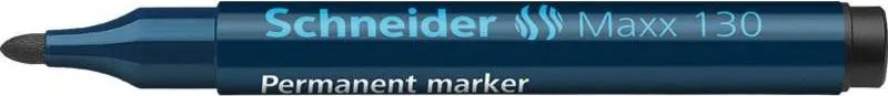 Marker permanent Schneider 130, varf rotund, 1-3 mm, negru