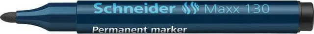 Marker permanent Schneider 130, varf rotund, 1-3 mm, negru