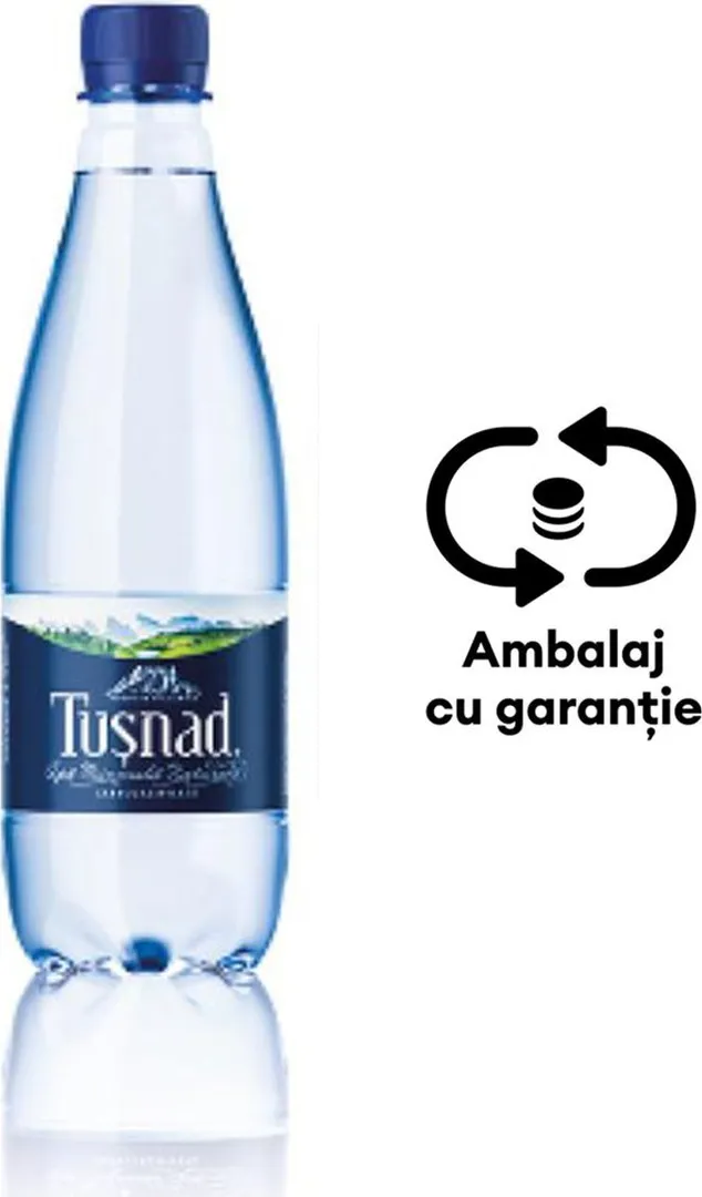 Apa minerala carbogazifiata Tusnad, 0.5L, 12 bucati/bax, eticheta SGR