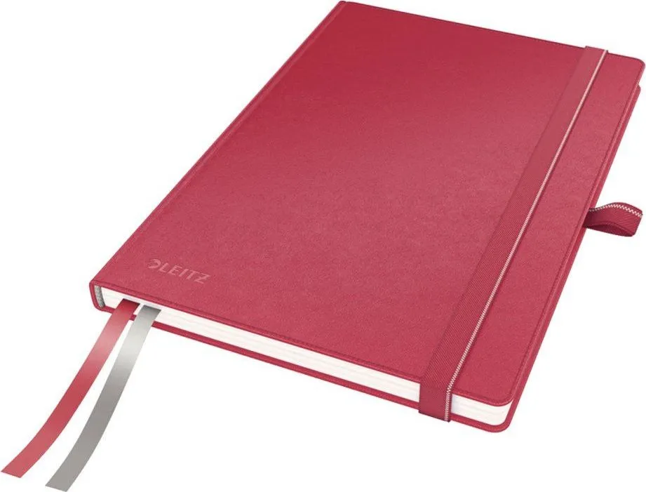 Caiet de birou Leitz Complete, A5, dictando, rosu