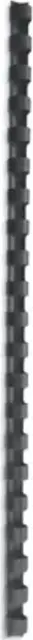 Spira legare documente GBC, plastic, A4, 21 inele, 12 mm, 95 coli, 100 bucati/set, negru
