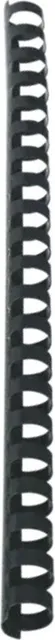 Spira legare documente GBC, plastic, A4, 21 inele, 16 mm, 145 coli, 100 bucati/set, negru