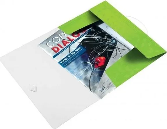 Mapa cu elastic Leitz WOW, PP, A4, 150 coli, verde