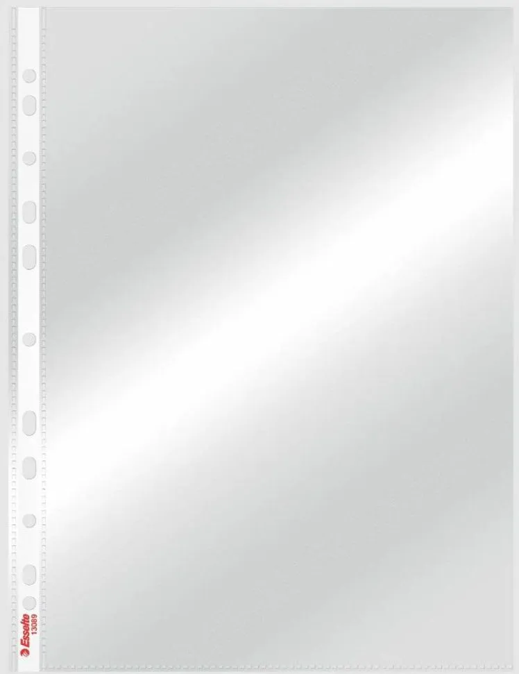 Folie de protectie Esselte, A4, cristal, 40 microni, set de 100 buc