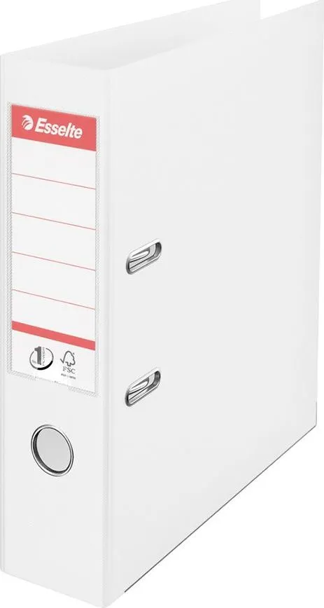 Biblioraft Esselte No.1 Power, PP/PP, A4, 75 mm, Vivida alb