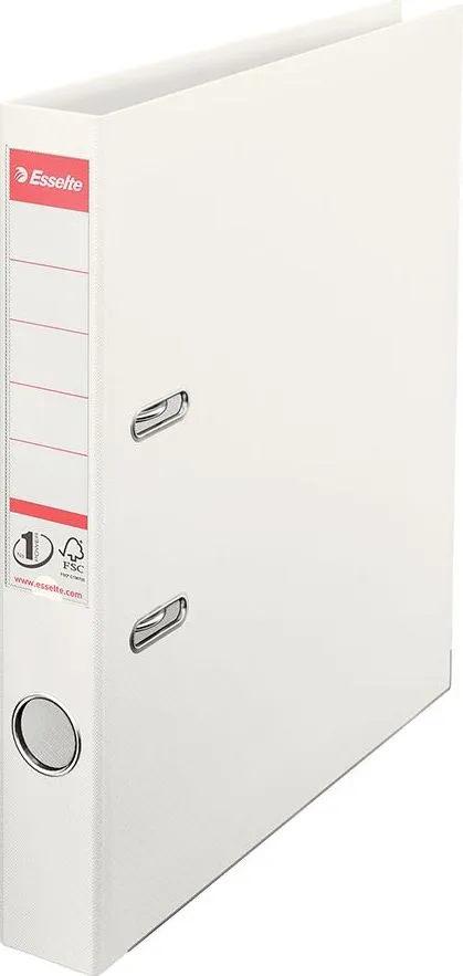 Biblioraft Esselte No.1 Power, PP/PP, A4, 50 mm, Vivida alb