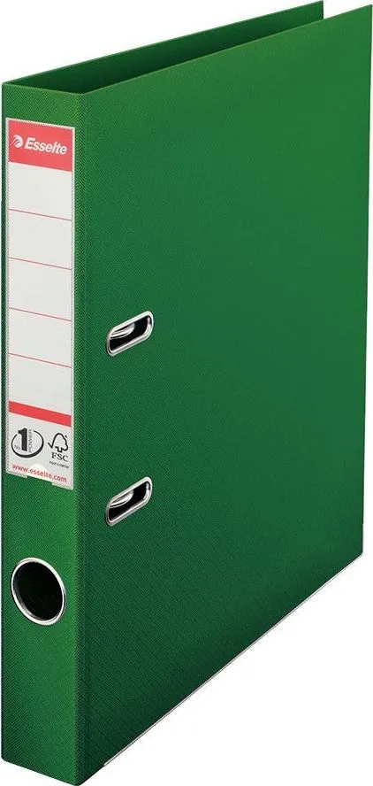 Biblioraft Esselte No.1 Power, PP/PP, A4, 50 mm, verde