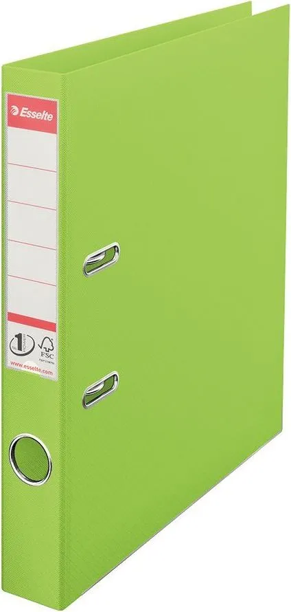 Biblioraft Esselte No.1 Power, PP/PP, A4, 50 mm, Vivida verde