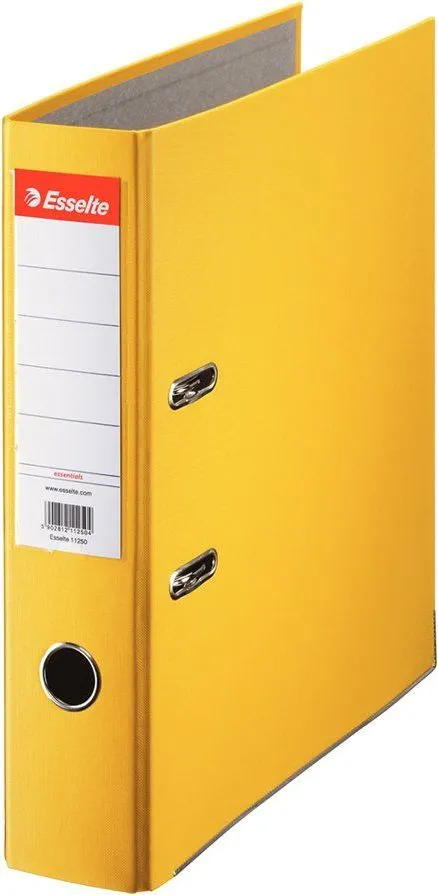 Biblioraft Esselte Economy, PP, A4, 75 mm, galben