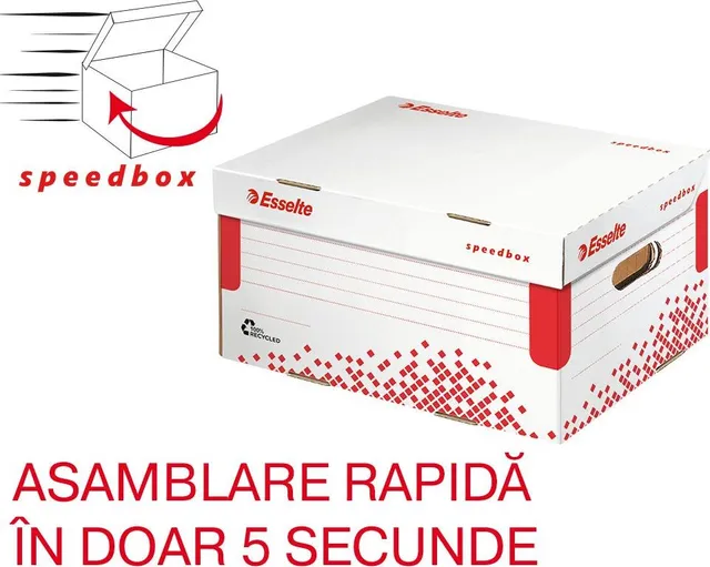 Container de arhivare Esselte Speedbox cu capac M