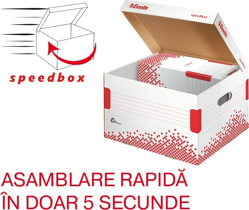 Container de arhivare Esselte Speedbox cu capac L