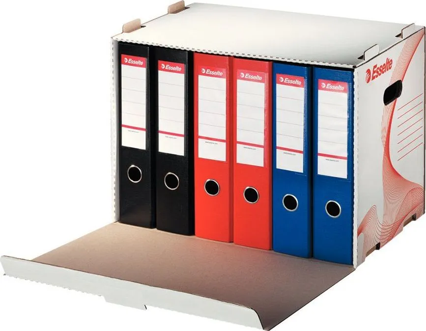 Container de arhivare Esselte Standard pentru bibliorafturi, 525x338x306 mm