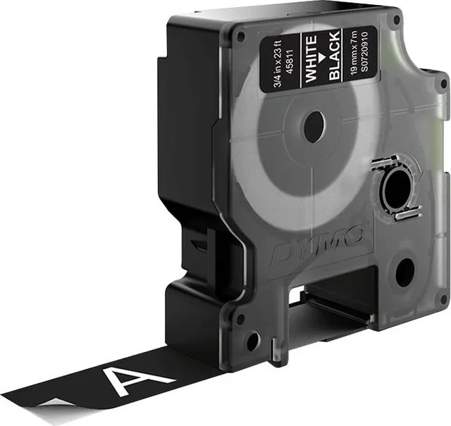Banda Dymo D1 19mmx7m alb/negru