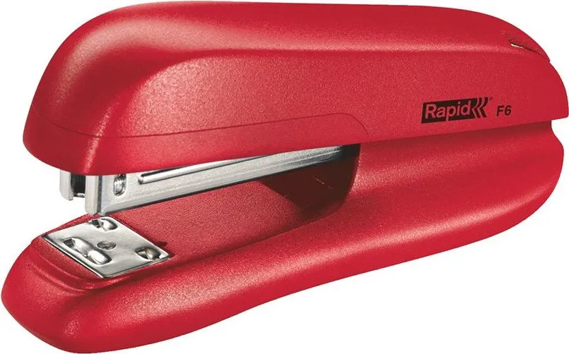 Capsator plastic Rapid F6, 20 coli, capsare inchisa/deschisa, cutie, rosu