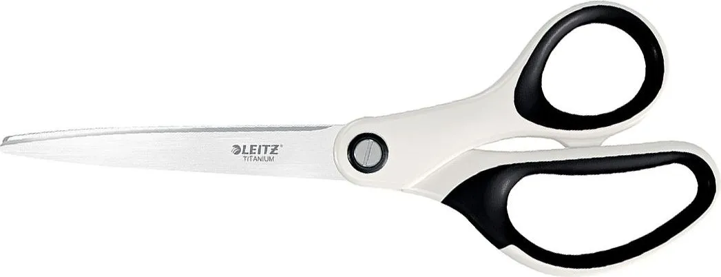 Foarfece pentru birou Leitz WOW Titanium, 205 mm, alb