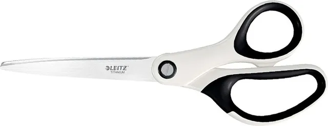 Foarfece pentru birou Leitz WOW Titanium, 205 mm, alb
