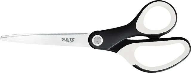 Foarfece pentru birou Leitz WOW Titanium, 205 mm, negru
