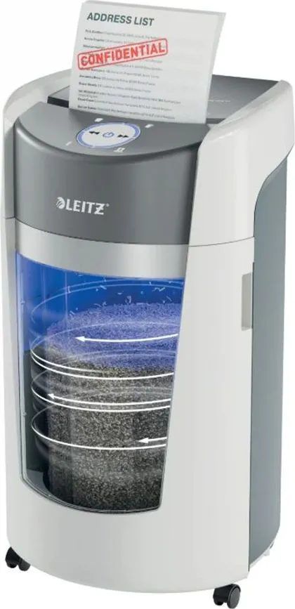 Distrugator Leitz IQ OptiMax Small Office 350 P5, micro-cut, 8 coli