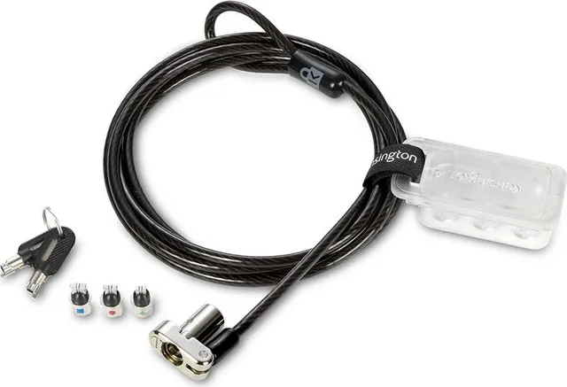 Cablu de securitate Kensington, universal 3-in-1, cu cheie, (pt slot T-Bar & Nano & Wedge)