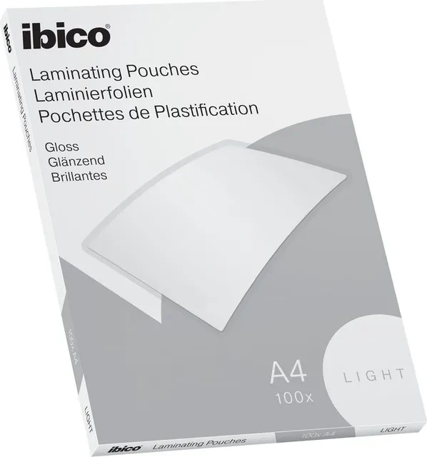 Folie de laminat, Ibico, A4, 75 microni, 100 bucati/set