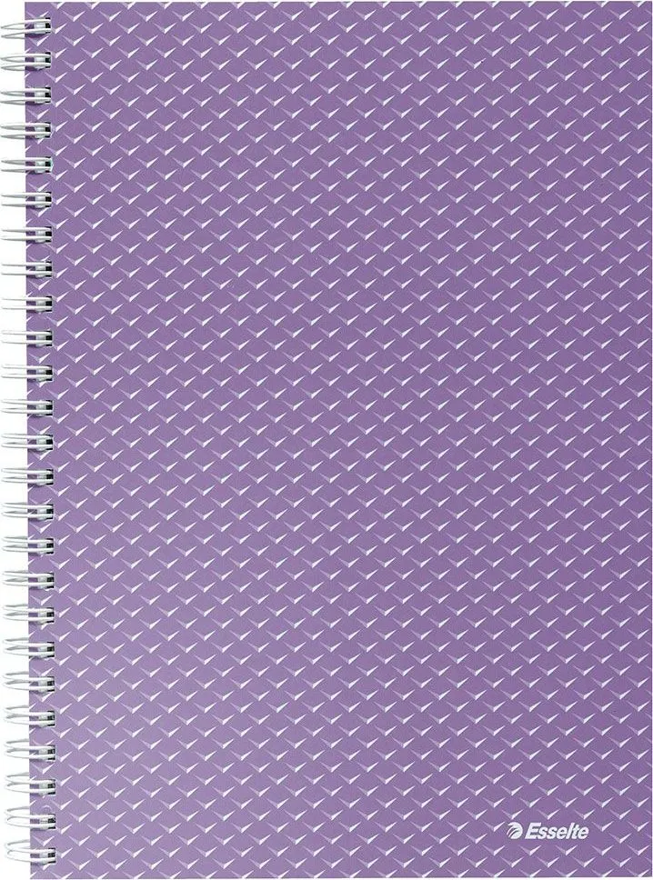 Caiet de birou Esselte Colour'Breeze, carton, reciclabil, certificare FSC, A5, 80 coli, cu spira, matematica
