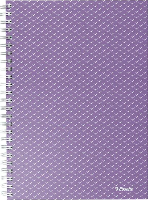 Caiet de birou Esselte Colour'Breeze, carton, reciclabil, certificare FSC, A5, 80 coli, cu spira, matematica