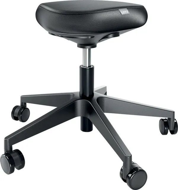 Scaun ergonomic Leitz Ergo, pozitie sezut/ in picioare, inaltime reglabila (46-59 cm), cu roti, sezut fix