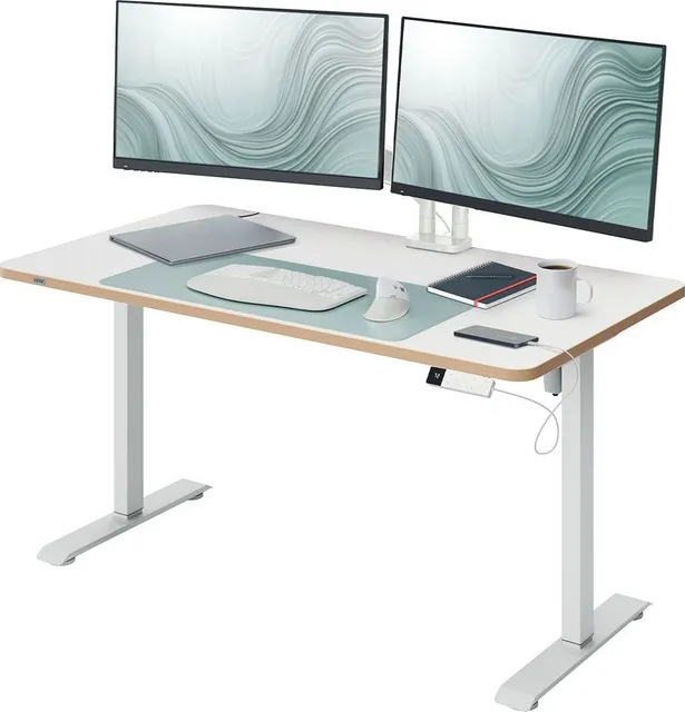 Birou ergonomic Leitz Ergo, electric, 120x70 cm, ajustabil pe inaltime 72-118 cm, certificare FSC