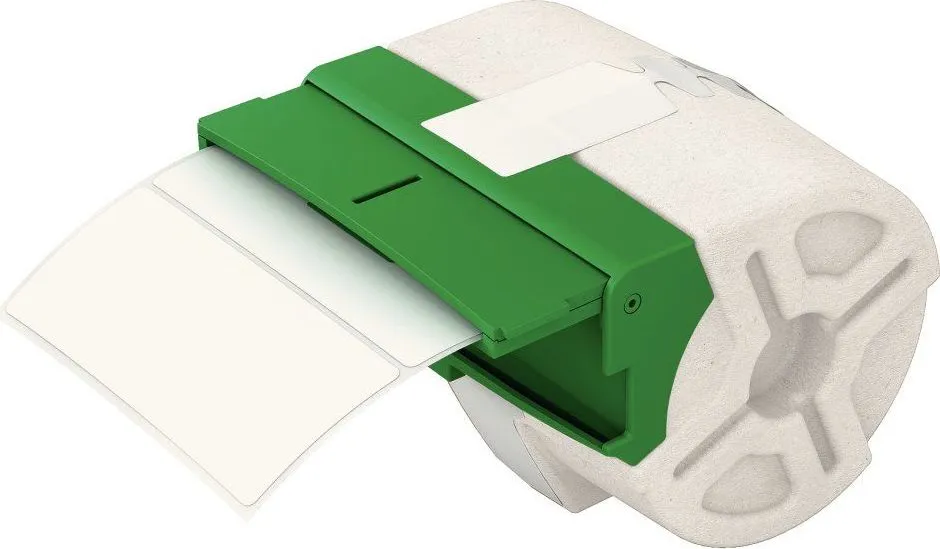 Cartus Leitz Icon, etichete pre-taiate, 36x88mm, 600 etichete, hartie, adeziv permanent