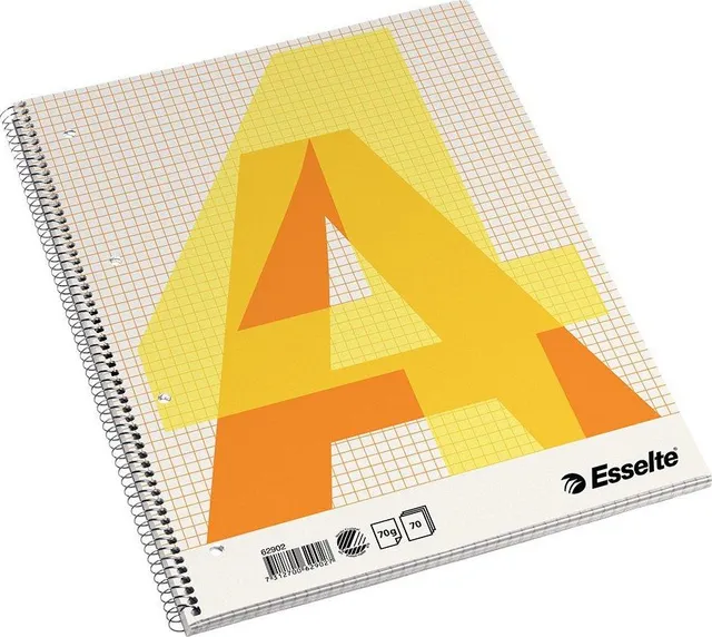 Caiet de birou Esselte, A4, cu spira, matematica
