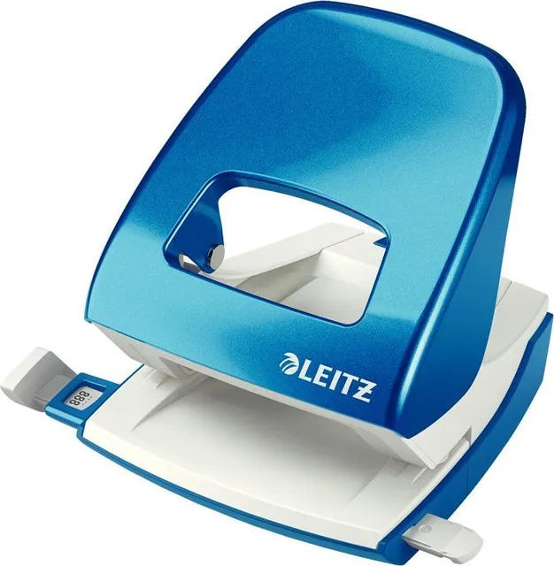 Perforator metalic Leitz WOW 5008 NeXXt Series, cutie, 30 coli, albastru