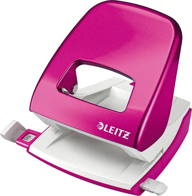 Perforator Leitz WOW 5008, 30 coli, metalic
