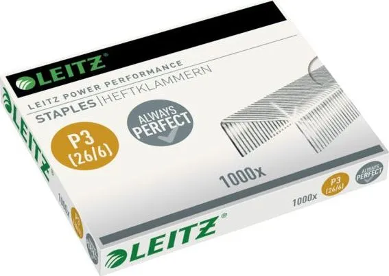 Capse Leitz, Power Performance, 26/6, 1000 bucati/cutie