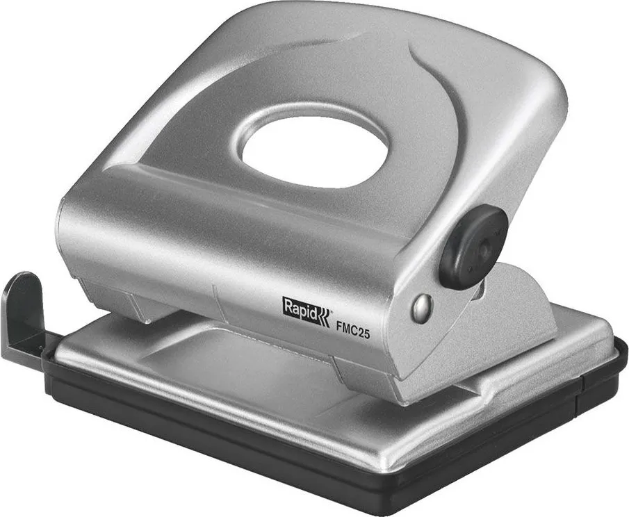 Perforator metalic Rapid FMC25, 25 de coli, cutie, argintiu