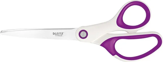 Foarfece pentru birou Leitz WOW Titanium, 20.5 cm, mov