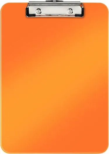 Clipboard Leitz WOW, simplu, PS, A4, 100 coli, galben